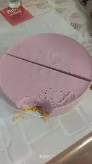 Blueberry jam cheesecake