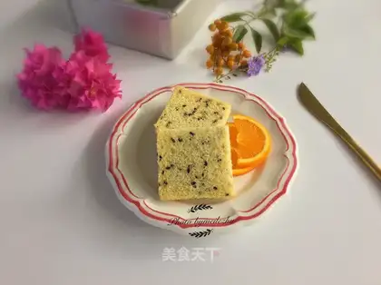 Black sesame ricin cake