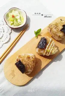 The roasted walnut rice