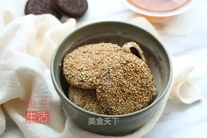 Bean sesame cake