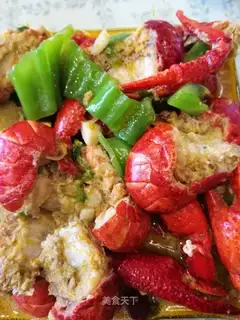 Lobster-covered rice