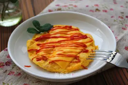 Toast omelet