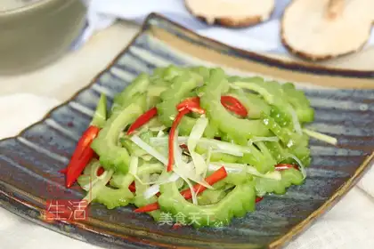 A cold, bitter melon