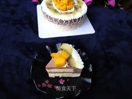 Orange chocolate mousse cake