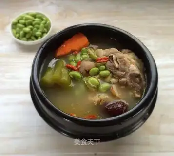 Suffering bean hog soup