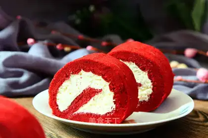Red velvet cake rolls
