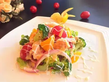 salmon vegetable salad