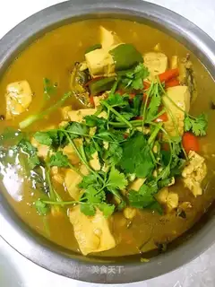The stingy fish burn tofu