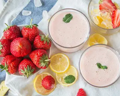 Strawberry pineapple shake