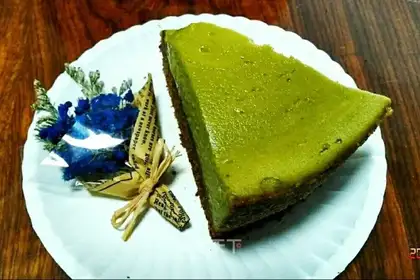 Tea cheese brownies