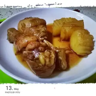 Coke chicken and potatoes