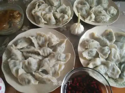 Celery dumplings