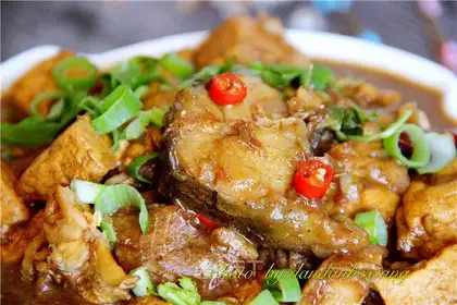 Cod stew tofu