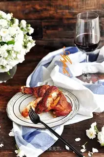 Red chicken leg