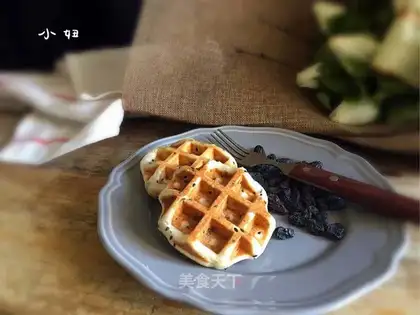 Black Sesame Waffles