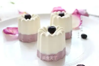 Blueberry double mousse