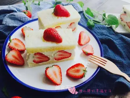 Strawberry butter sandwich