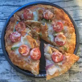Bacon chicken pizza