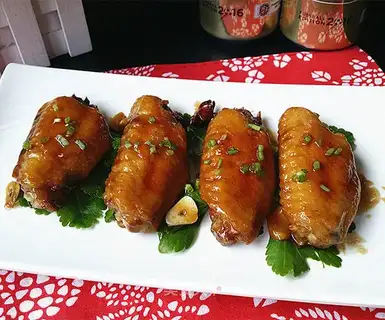 German beer with chicken wings