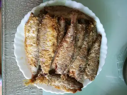 Fried horsefish