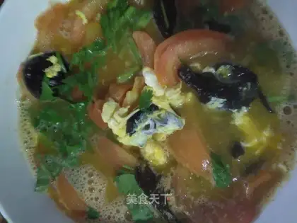 Tomato egg soup