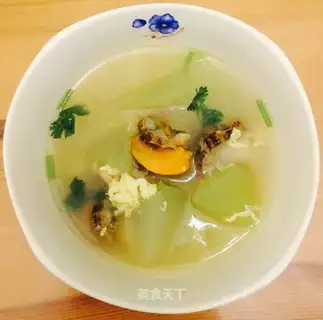 Toad scallop soup