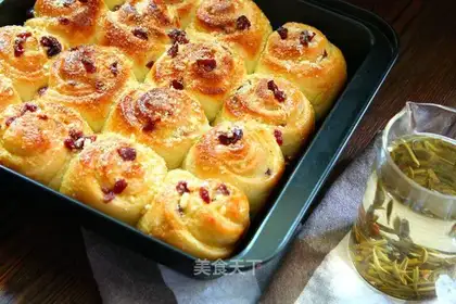 Soccer cranberry cheese rolls