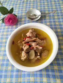 The chicken soup