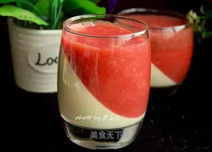 Strawberry butter, double pudding