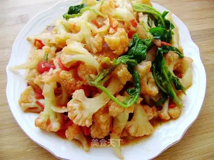 Double color cauliflower