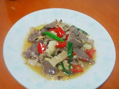 Crispy and spicy kidney slices