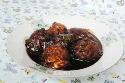 Oil gluten stuffed meat
