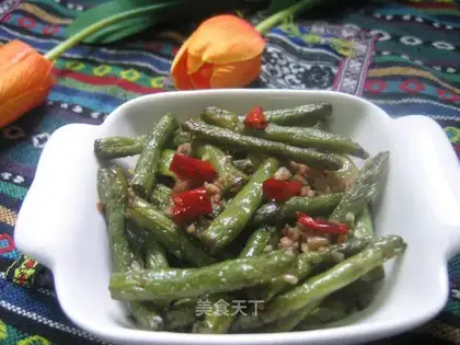 Dry stir-fried beans