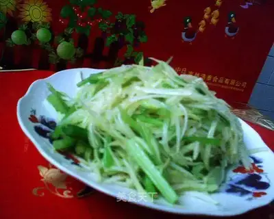 Stir shredded potatoes