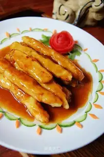 Winter bamboo shoots with rice sauce