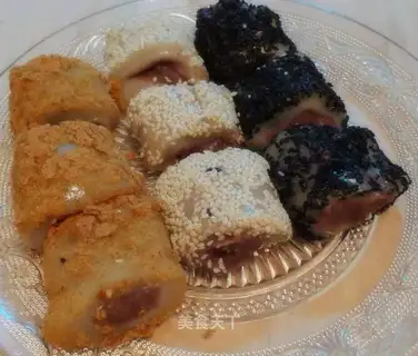 Crystal bean paste cold cake