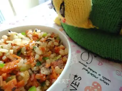 Assorted fried rice with oyster sauce