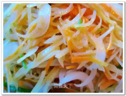 stir-fried three shredded silk