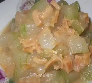 Braised wax gourd with jade pillars