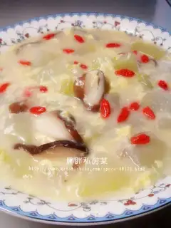 White gourd in milk soup