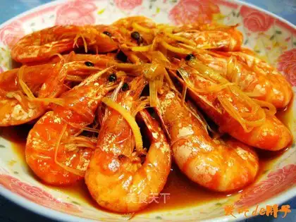 braised shrimp in oil