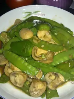 Straw mushroom and lotus bean