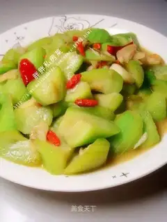 Garlic towel gourd