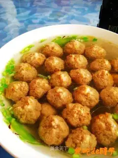 Blanch beef meatballs