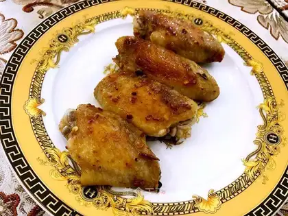 Porridge chicken wings