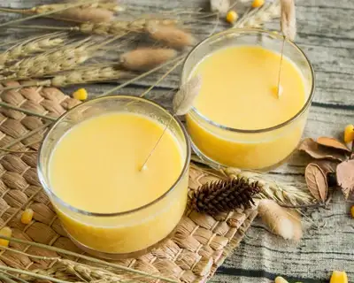 Frozen corn juice
