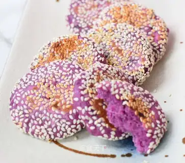 Potato sesame pancakes