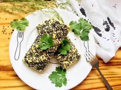 Black sesame celery