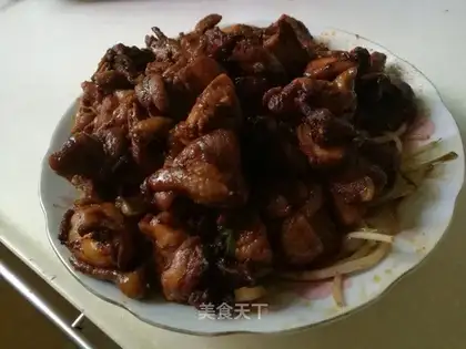 Hot chicken leg chops