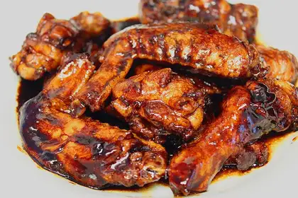 Red chicken wings